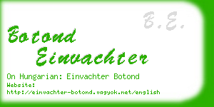 botond einvachter business card